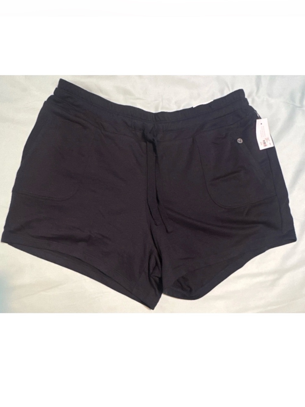 LIVI Women's Plus Size 18/20 Navy Athletic Shorts Cotton Polyester Drawstring